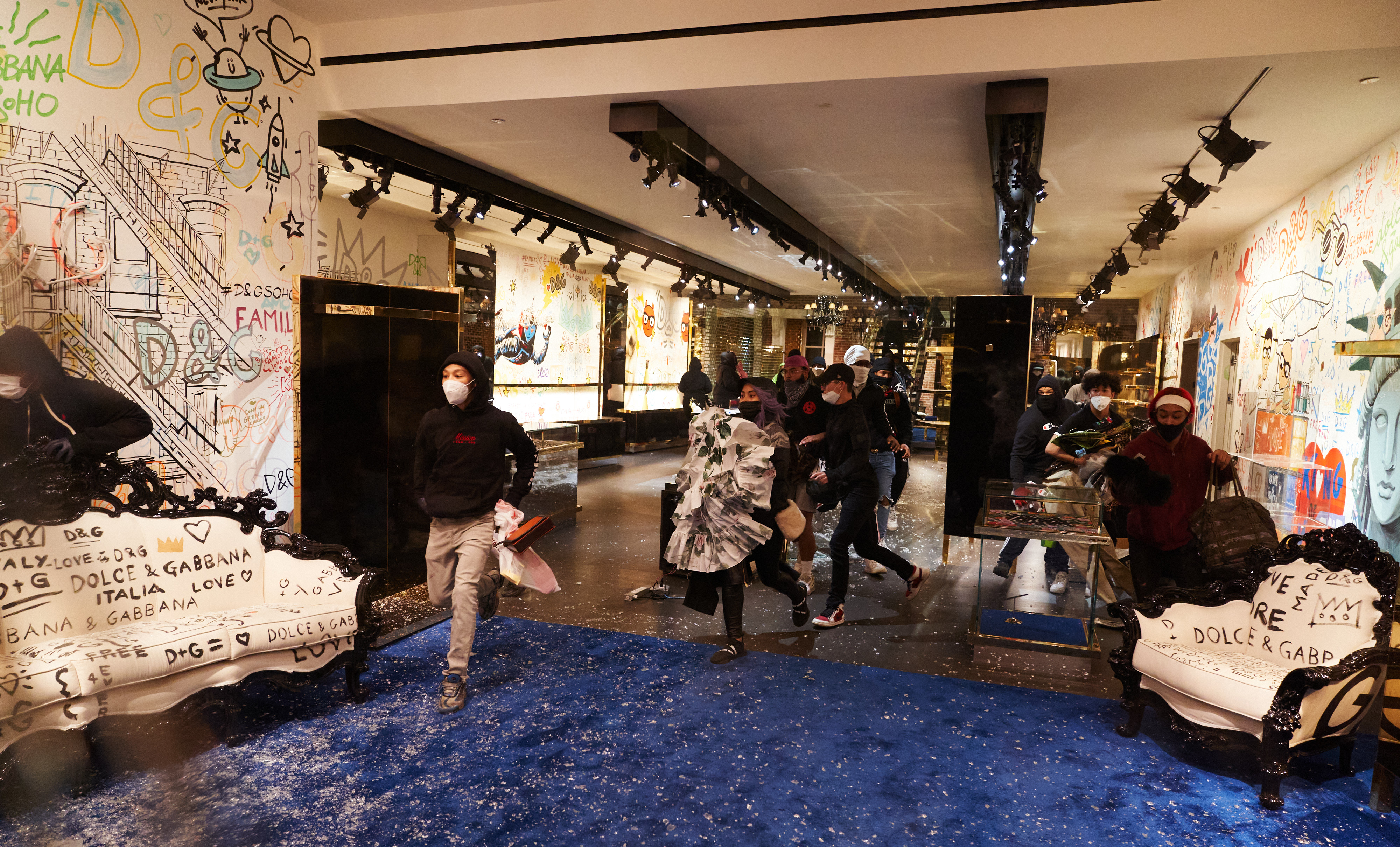 Looting in Soho